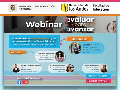 Webinar El sentido de la educación inicial primero y segundo Uniandes