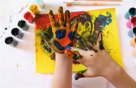 Pintura Infantil Con La Mano Del Dedo Ideas Para Dibujar Con Pinturas