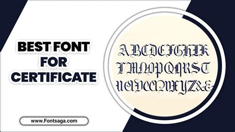 Best Font For Certificate - 5 Amazing Font