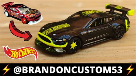 CUSTOM FORD MUSTANG GT HOT WHEELS YouTube