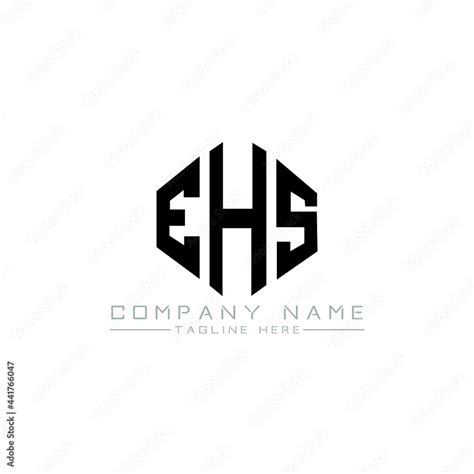 EHS letter logo design with polygon shape. EHS polygon logo monogram ...