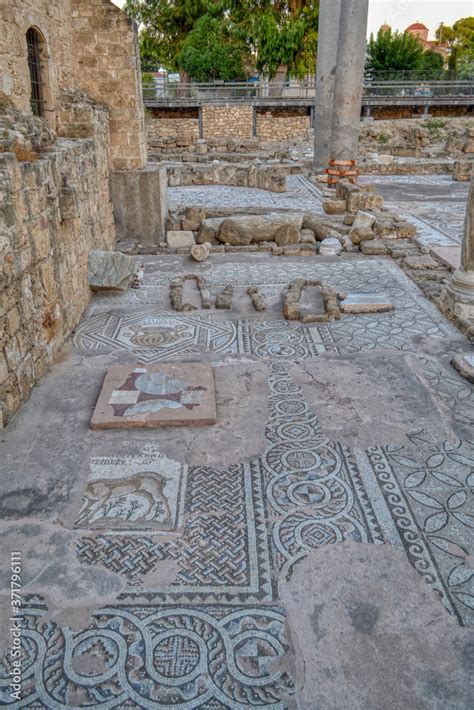 Ruins Of The Panagia Chrysopolitissa Basilica In Paphos Cyprus Ruins