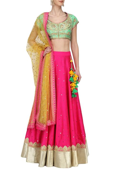 Pink Lehenga With Yellow Dupatta Atelier Yuwa Ciao Jp