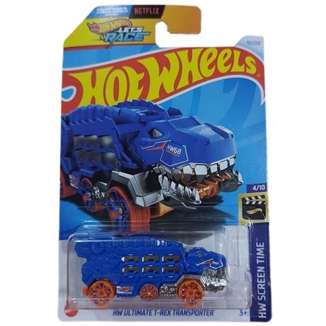 Hw Ultimate T Rex Transporter Hw Screen Time Hot Wheels Lote C Hry Shopee Brasil