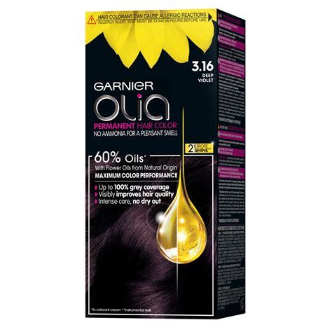 Боя за коса Garnier Olia 3 16 Deep Violet Перманентна Без амоняк 112