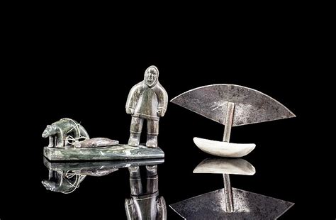 Lot - A group of Inuit sculptures,