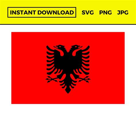 Albanian Flag Svg, Albanian Flag Png, Albanian Flag, Albania Flag Svg ...