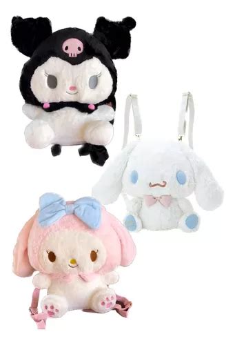 Mochila Afelpada Kuromy My Melody Cinamon Roll Sanrio De Hello Kitty