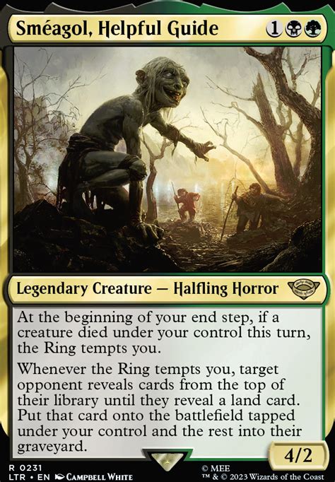 Gollum Helpful Guide Commander EDH MTG Deck