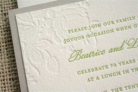 70th Wedding Anniversary Invitations