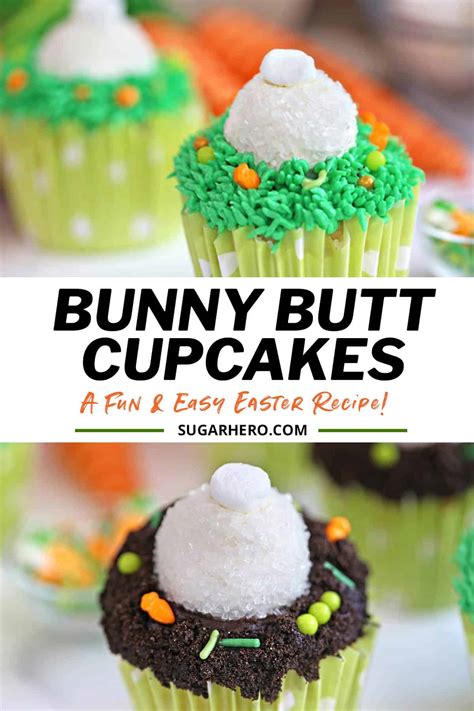 Bunny Butt Cupcakes SugarHero