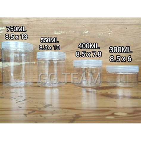 Jual Toples Plastik Jar Cylinder Tabung 300ML 400ML 550ML 750ML