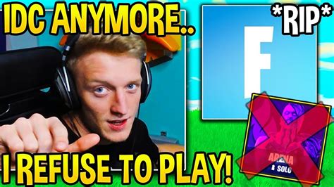 Tfue REFUSES To Play Fortnite ANYMORE Then Gets TOXIC On His VIEWERS