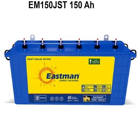 Eastman EM150JST 150 Ah Tubular Battery At 10800 Eastman Tubular