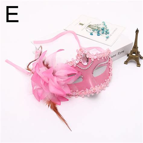 Cheap Masquerade Feather Mask Women Face Multi Princess Mask Sexy Half