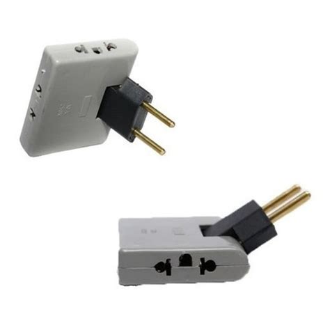 Adaptador de Tomada Benjamin T Articulado 90 3 Entradas 10A Dobrável