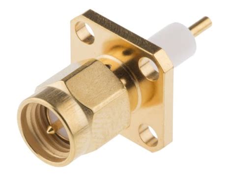 Radiall R W Mcx Connector Female Gold Over Nickel Plating