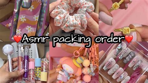 Asmr Packing Order Tik Tok Complilation Asmr Luna Youtube