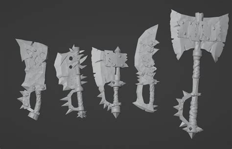 Free 3D file Stylized Orc Weapons 🔫・3D printable model to download・Cults