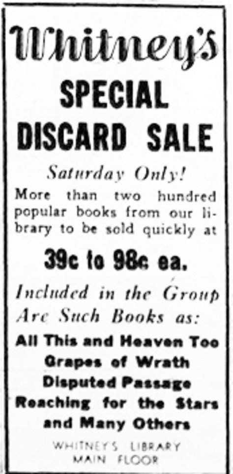 Whitneys Dept Store Book Sale 1938 Albany Ny 1930s Flickr