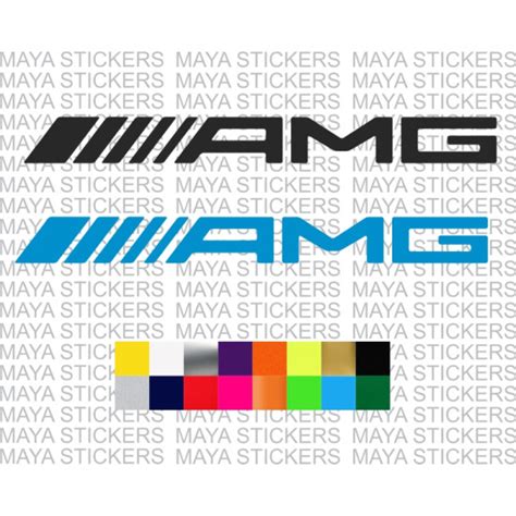 Mercedes AMG Logo Sticker In Custom Colors And Sizes