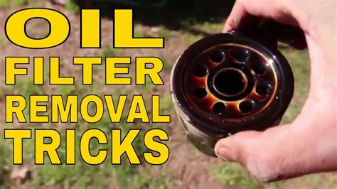 Oil Filter Stuck How To Remove A Lawn Mower Oil Filter Oil Filter