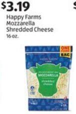 Happy Farms Mozzarella Shredded Cheese 16 Oz Offer At ALDI