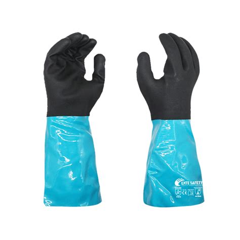 Pvc Long Sleeve Safety Glove Non Slip Ente Safety