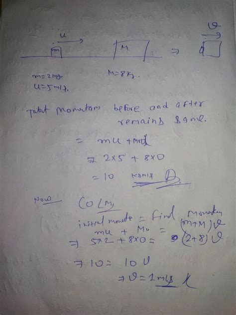 Carance Negligible An Object Of Mass Kg Travelling In A Straight