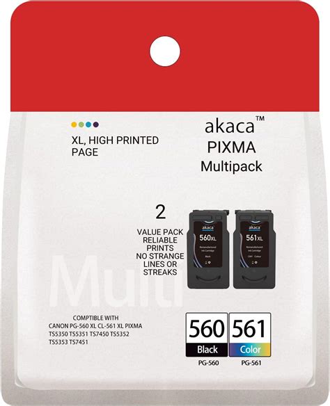 PG 560 CL 561 XL Cartouches D Encre Compatible Avec Canon 560XL 561XL