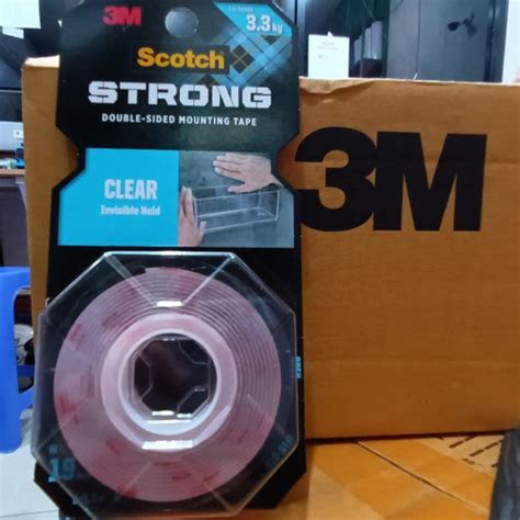 Jual 3M Double Tape Scotch Permanent Tape Mounting Clear Transparan