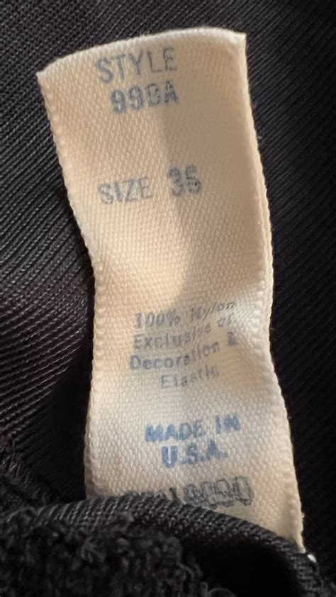 Vintage Olga Nylon Lace Full Slip Size 36 Black Lingerie Made In U S A 99BA EBay