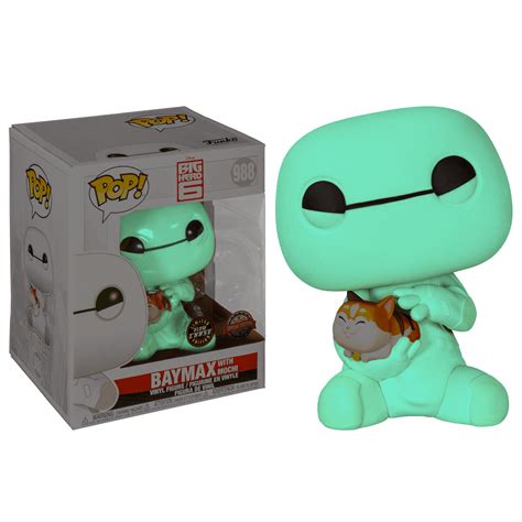 Фигурка Бэймакс с котом светящийся (Baymax with Cat 6-Inch GitD (Chase ...