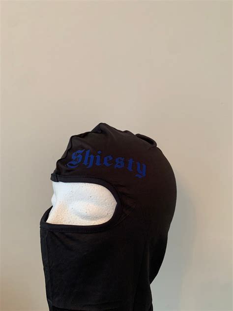 Shiesty Custom Unisex Black Adjustable Balaclava Ski Mask Etsy