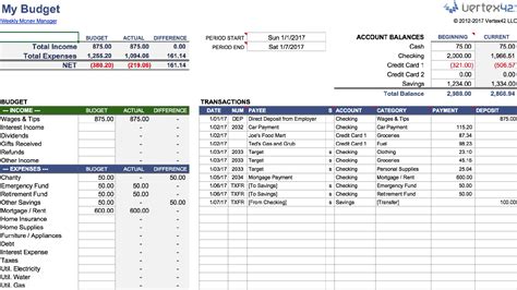 Quickbooks Online Budget Template