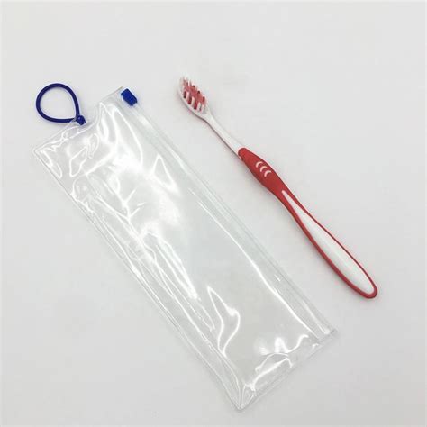 Clear Pvc Toothpaste Case Portable Pvc Plastic Ziplock Toothbrush Bag