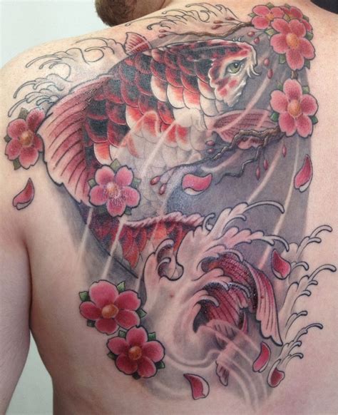 Feminine Koi Cherry Blossom Tattoo Blossom Tattoo Japanese Tattoo