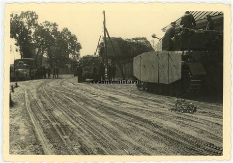 Orig Foto Panzer Iv Tank M Seitensch Rze Tarn Camo Langrohr In Russland