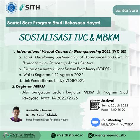 Kegiatan Mahasiswa Program Studi Sarjana Rekayasa Hayati Sith Itb