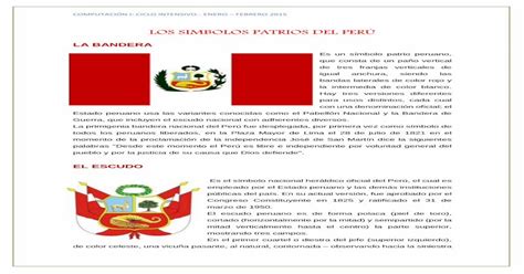 Artículo Sobre Los Símbolos Patrios Del Perú [pdf Document]