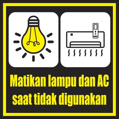 Jual Stiker Print Matikan Lampu Dan Ac Jakarta Timur Peltempel Tokopedia