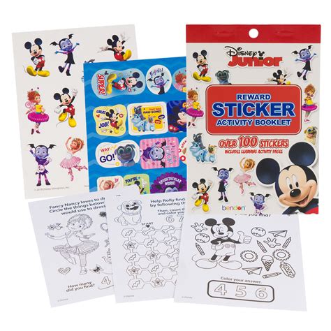 Wholesale Disney Junior Pc Reward Stickers Booklet Multicolor