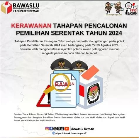 Bawaslu Demak Petakan Potensi Kerawanan Pada Pilkada Serentak Mkinfo