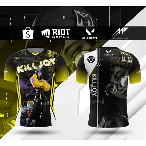 Full Valorant Sublimation 2022 Agents E Sports Shirt 2 Killjoy Omen