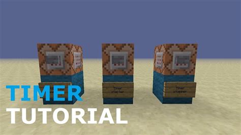 Minecraft Tutorial How To Set A Timer Stopwatch Youtube