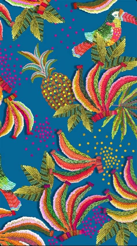 Wallpaper Farm Ilustra O Tropical Estampas Tropicais