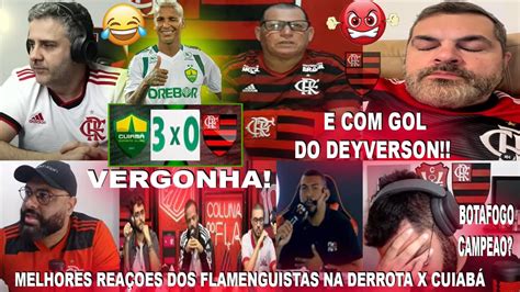 REAÇOES DOS FLAMENGUISTAS AO CUIABÁ 3X0 FLAMENGO GOL DO DEYVERSON