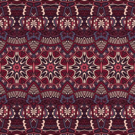 Premium Vector Vector Seamless Pattern African Art Batik Ikat Ethnic