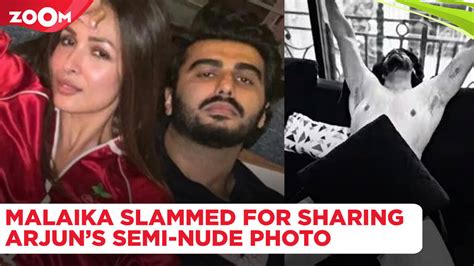 Malaika Arora Trolled For Sharing Boyfriend Arjun Kapoor S Semi Nude Photo Sparks Controversy