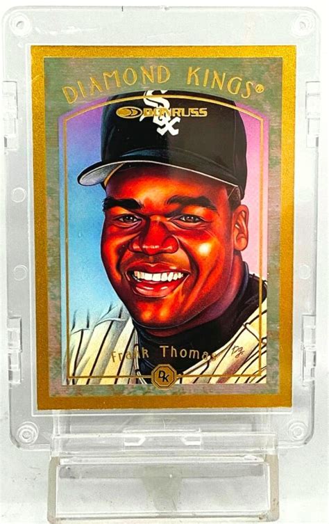 Vintage 1996 Donruss Diamond Kings MLB Frank Thomas Card #9 0f #10 "Limited Edition #09,957 ...